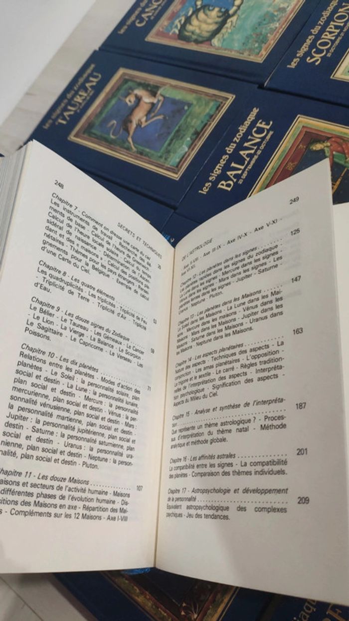 Lot 14 livres astrologie secrets techniques Colombet signes zodiaque Curcio - photo numéro 5
