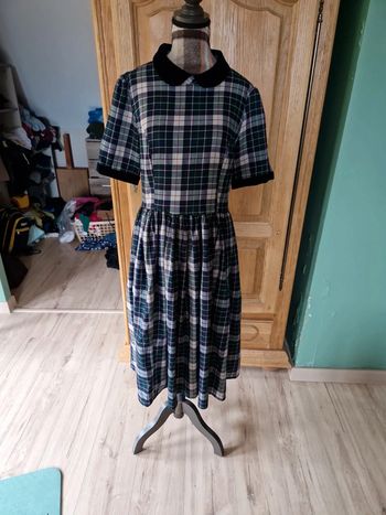 Superbe robe carreaux tartan collectif clothing taille 42