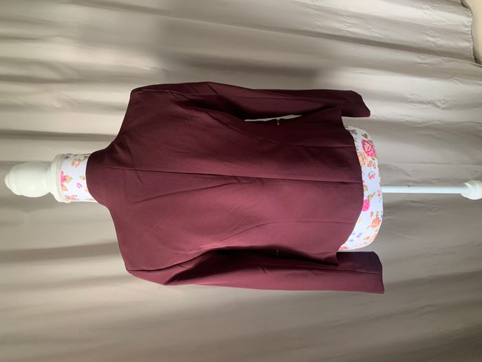 Veste bordeaux - photo numéro 2