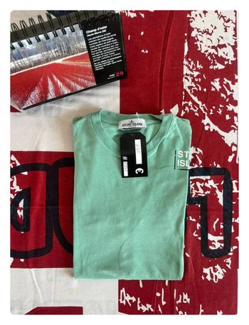 T-shirt Stone Island Junior xs vert pomme imprimé