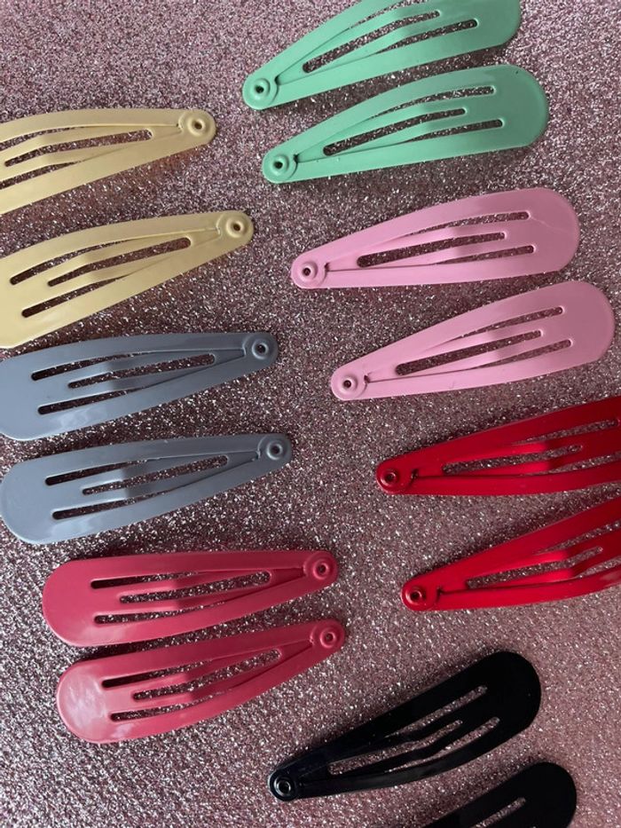 7x paires de barrettes pour cheveux - photo numéro 2