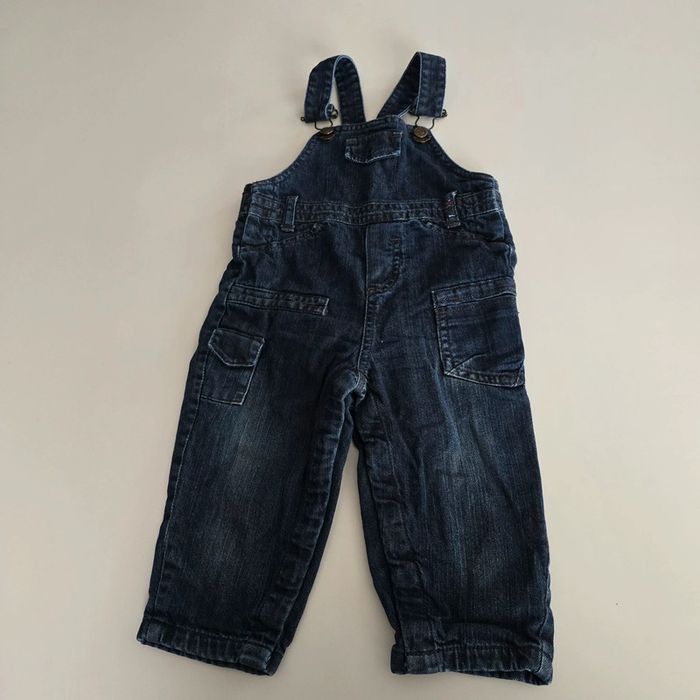 Salopette en jean - grain de blé  - 18 mois