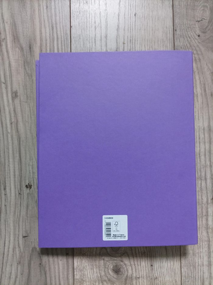 Grand classeur Exacompta violet neuf - photo numéro 3