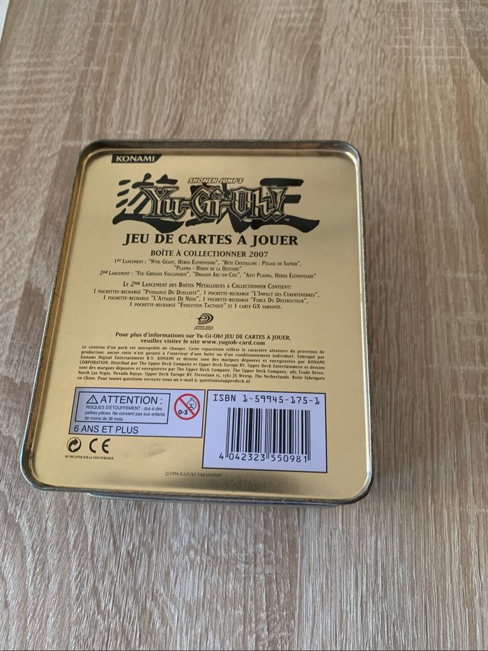 Boîte métal Yu gi oh dragon arc en ciel de 1996 - photo numéro 2
