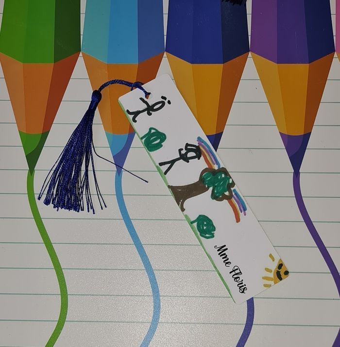 Marque page à personnalisé pour la fin année - photo numéro 3