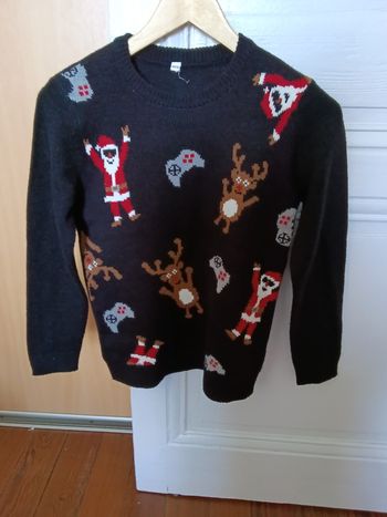 Pull Zeeman noir et multicolore