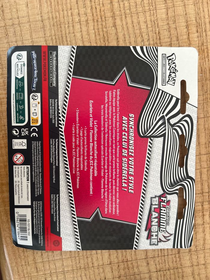 Tripack Pokémon siderella flamme blanche 10.5 2 boosters neuf scellé - photo numéro 2