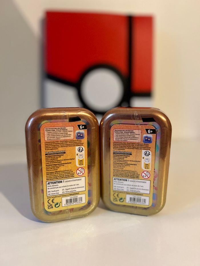 Lot de 2 mini tin 151 cartes Pokémon ectoplasma dracolosse - photo numéro 3