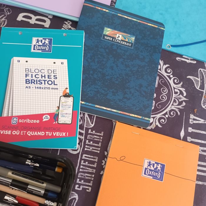 Lot fournitures scolaires crayons cahiers trieurs etc - photo numéro 5