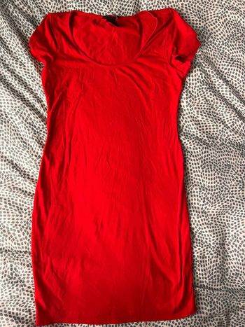 Tunique longue, robe rouge H&M taille m