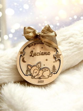 Boule de Noël en bois