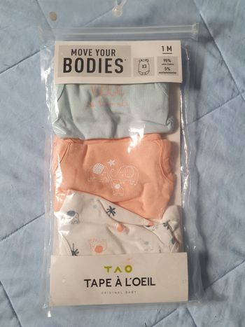 Lot de 3 bodies