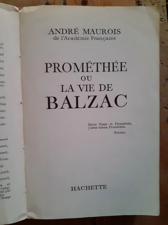 Prométhée ou la vie de Balzac - photo numéro 2