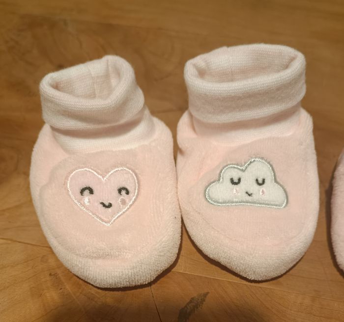 Lot de 3 paires de chaussons 0/1mois - photo numéro 2