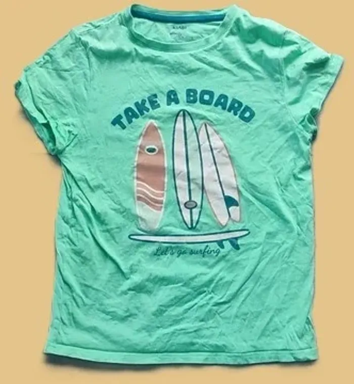 T-shirt surf garçon Kiabi 12 ans – couleur menthe
