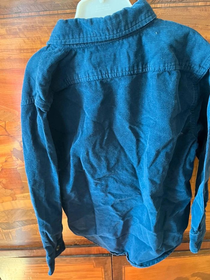 Chemise en velours bleu marine - photo numéro 6