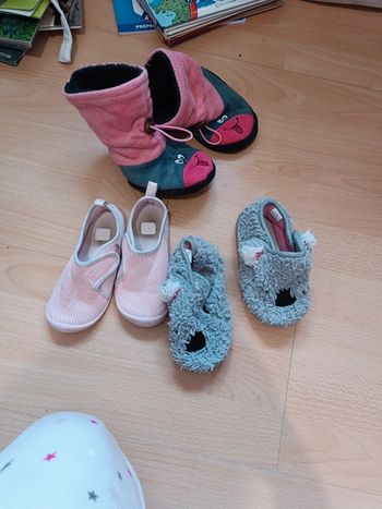 Lot 3 paires de chaussons