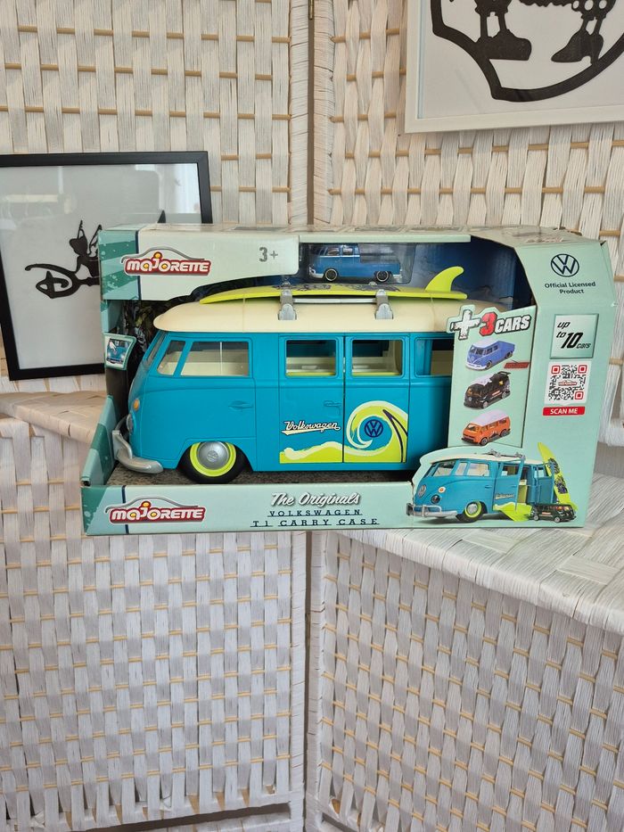 💕Jolie bus Volkswagen VW the originals T1 Carry Case Majorette