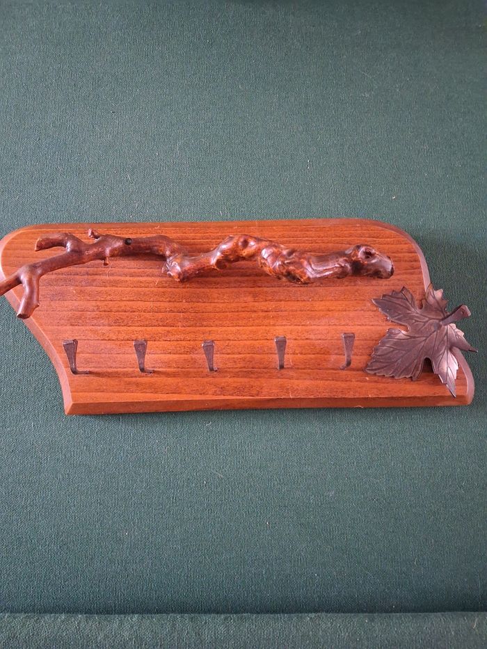 Support clefs en bois