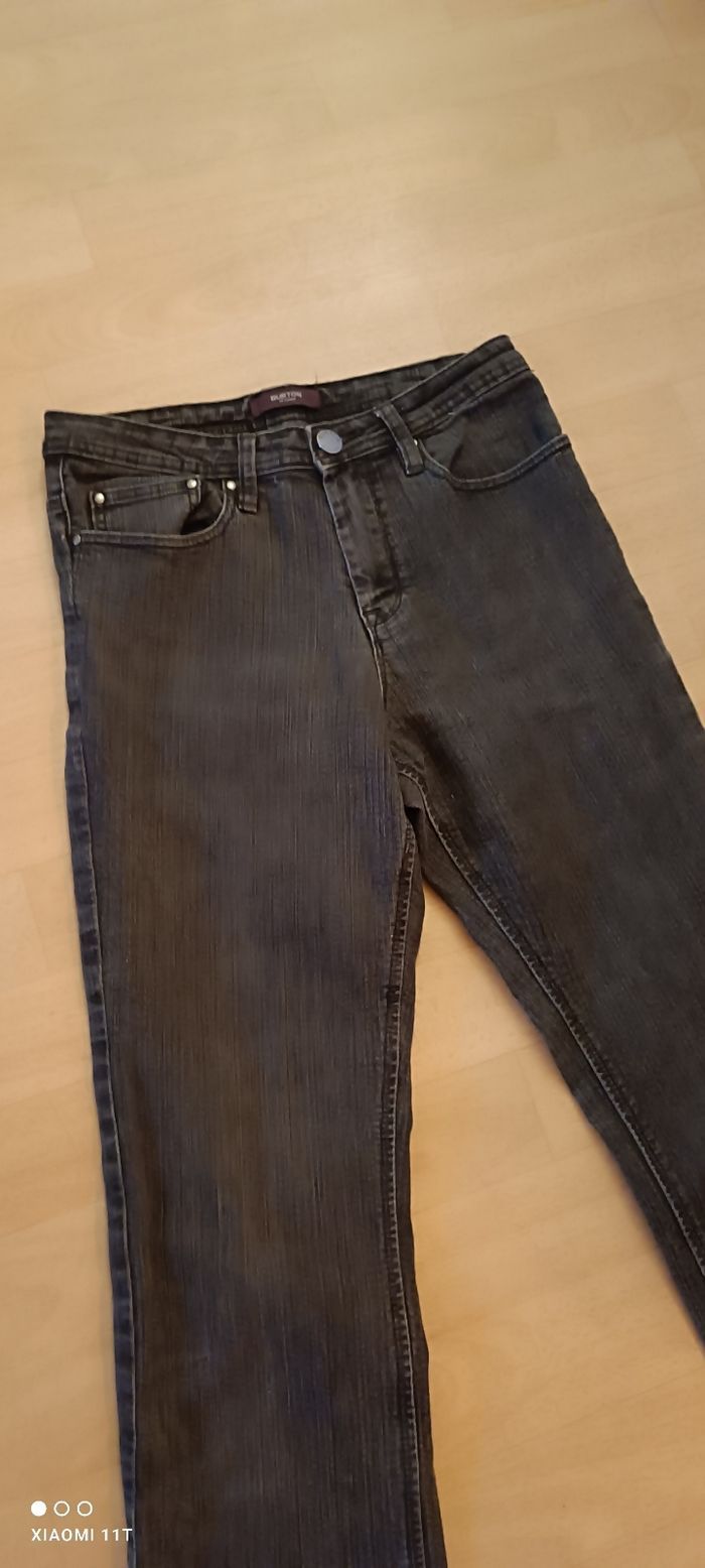 Jean femme taille 38 noir strass - photo numéro 3