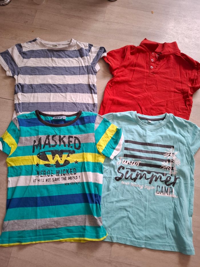 Lot t-shirt manche courte 10 ans