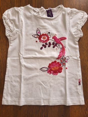 1 tee-shirt manche courte fille 5 ans 