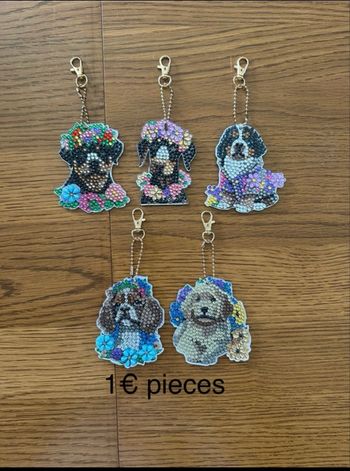 Porte cles peinture diamant