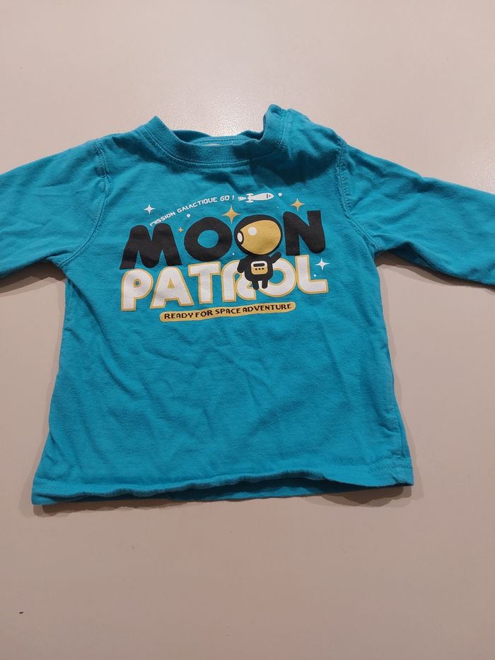 Tee shirt manche longue kimbaloo 12 mois garçon