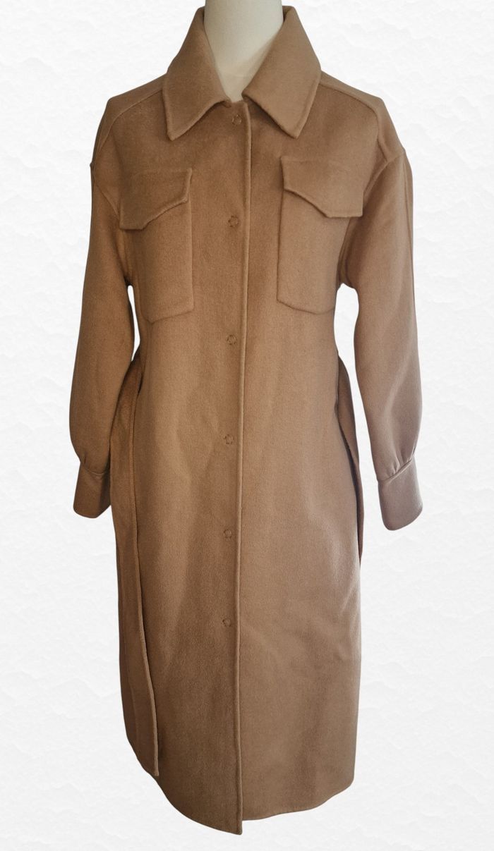 Manteau long camel Liu Jo taille 34 - photo numéro 4