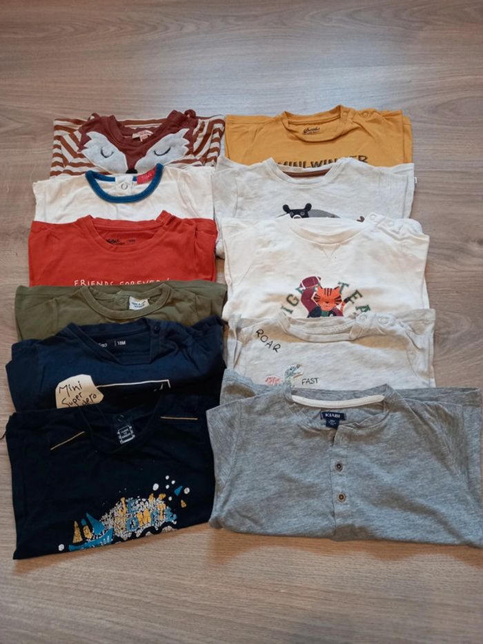 Lot tee shirt manche longue