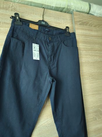 Pantalon toile bleu marine