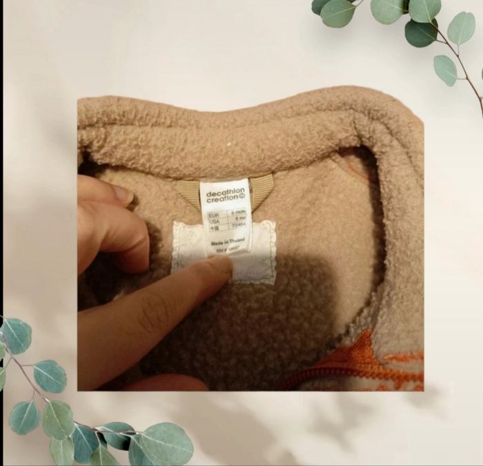 Gilet Doux et Chaud Réversible 6 Mois - Décathlon Création - photo numéro 3