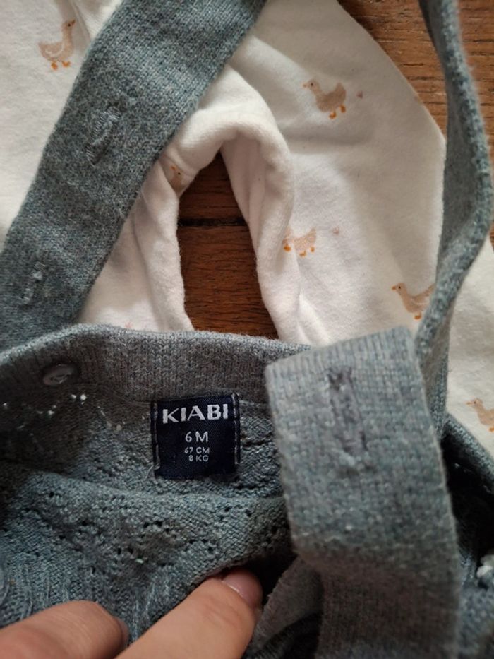 Ensemble body, salopette kiabi 6 mois - photo numéro 3