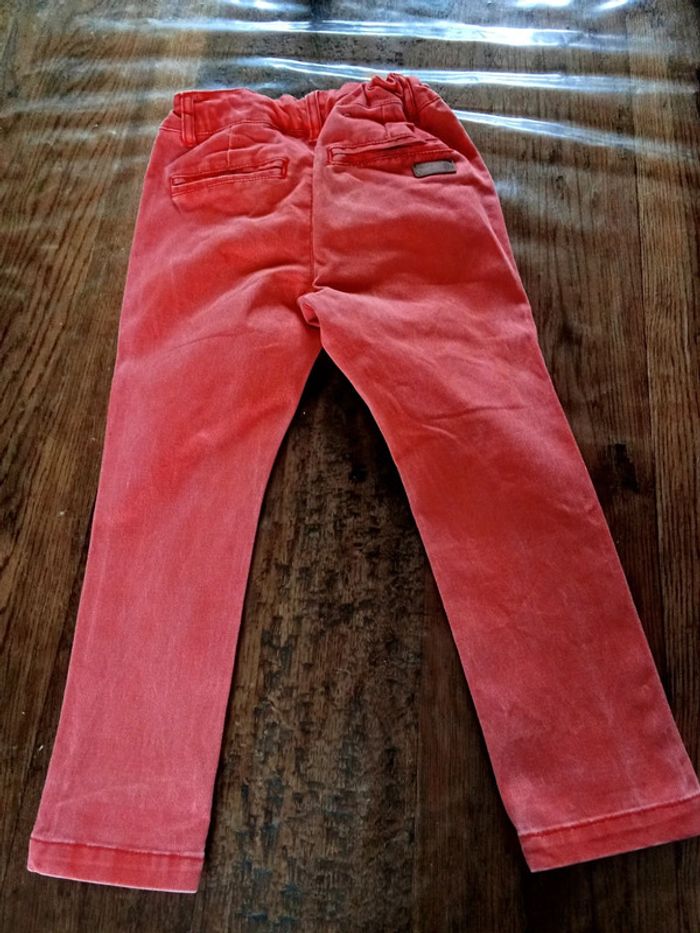 Pantalon léger orange corail