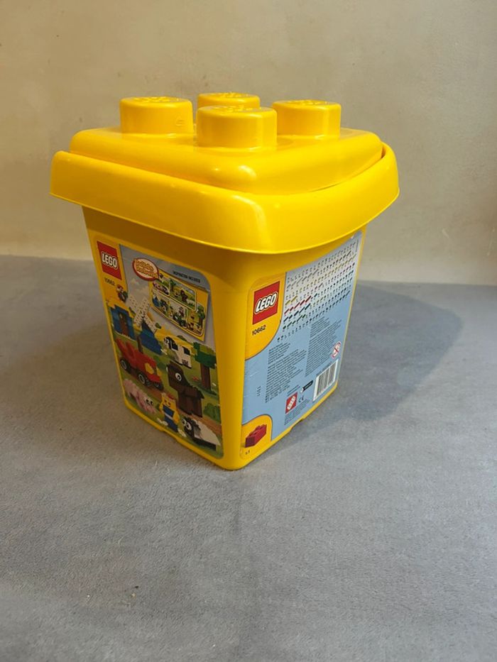 Caisse boîte lego VIDE 10662 couleur jaune - photo numéro 3