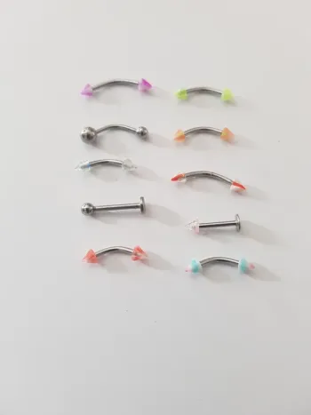 Lot de 10 piercings
