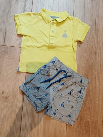 Ensemble short t-shirt manches courtes
