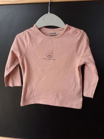 Tee-shirt manches longues fille 12 mois - Kiabi