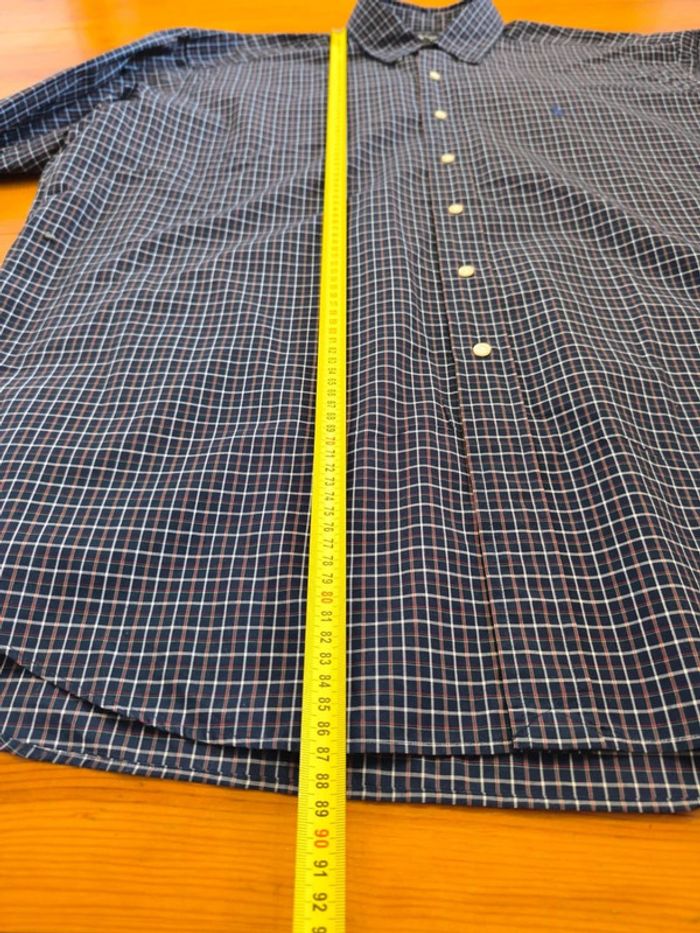 Chemise à carreaux - Ralph Lauren - Blake - Logo brodé violet - noir, blanc - Taille XXL - photo numéro 11