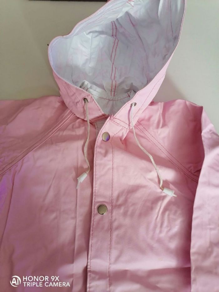 Imperméable enfant rose vynil