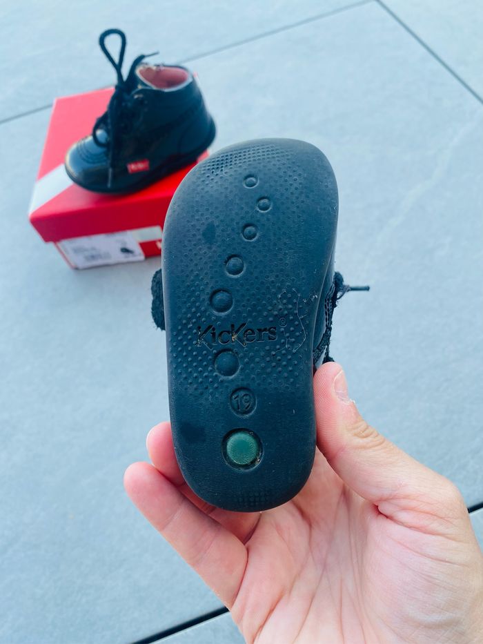 Chaussures kickers fille modèle vernis pointure 19 - photo numéro 7