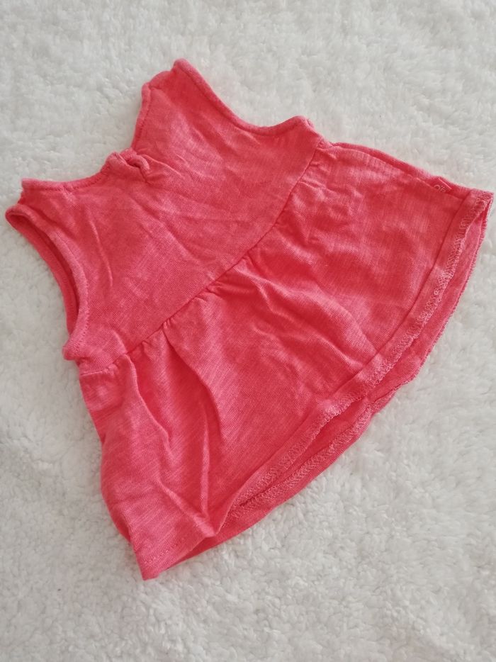 Débardeur rouge fille 1 mois obaïbi - photo numéro 3