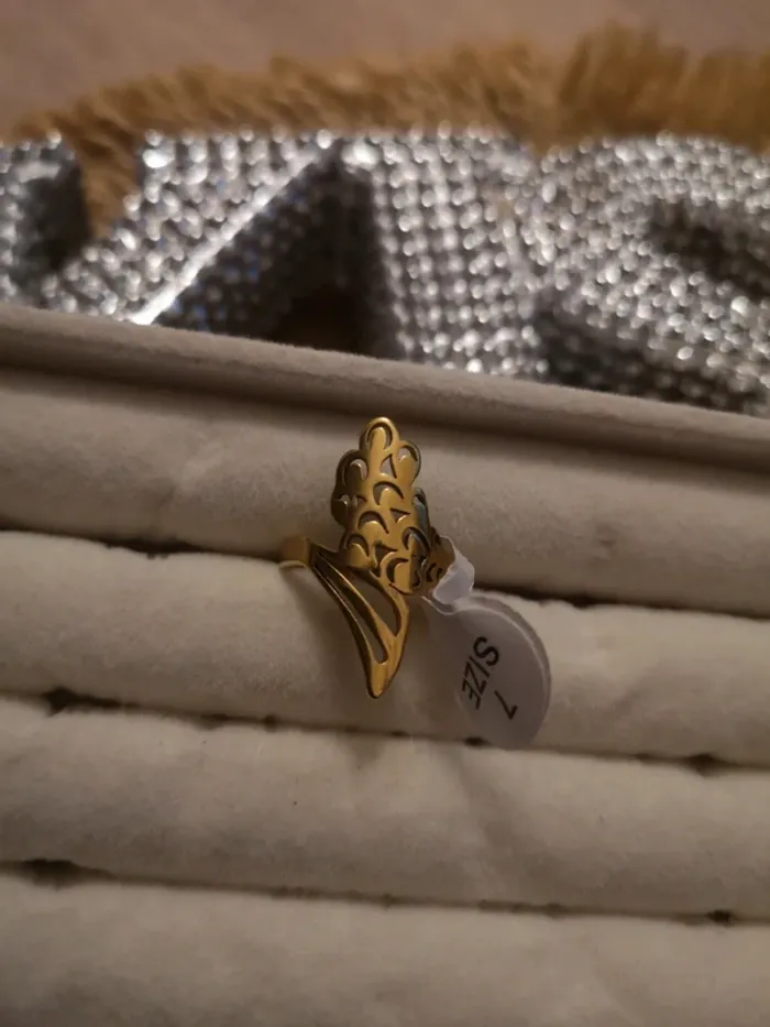 Bague dorée taille. 7