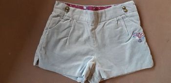 Short velours fille