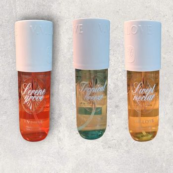 Lot de 3 Brumes Corps & Cheveux – Collection Privé V.V Love 150 ml
