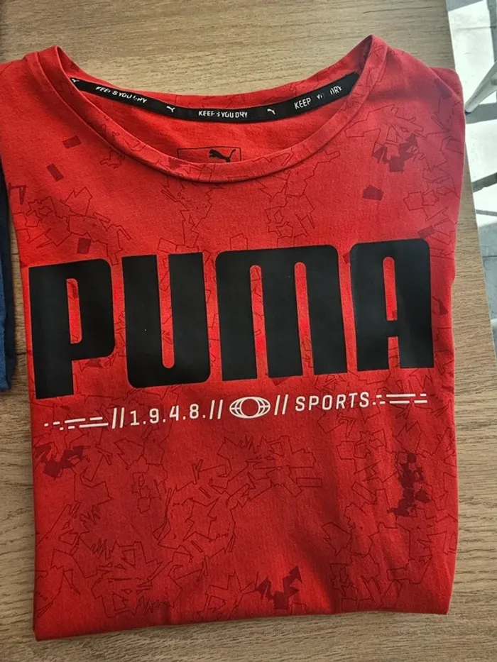 2 Tee-shirt garçon 12 ans puma + 1 gratuit - photo numéro 7