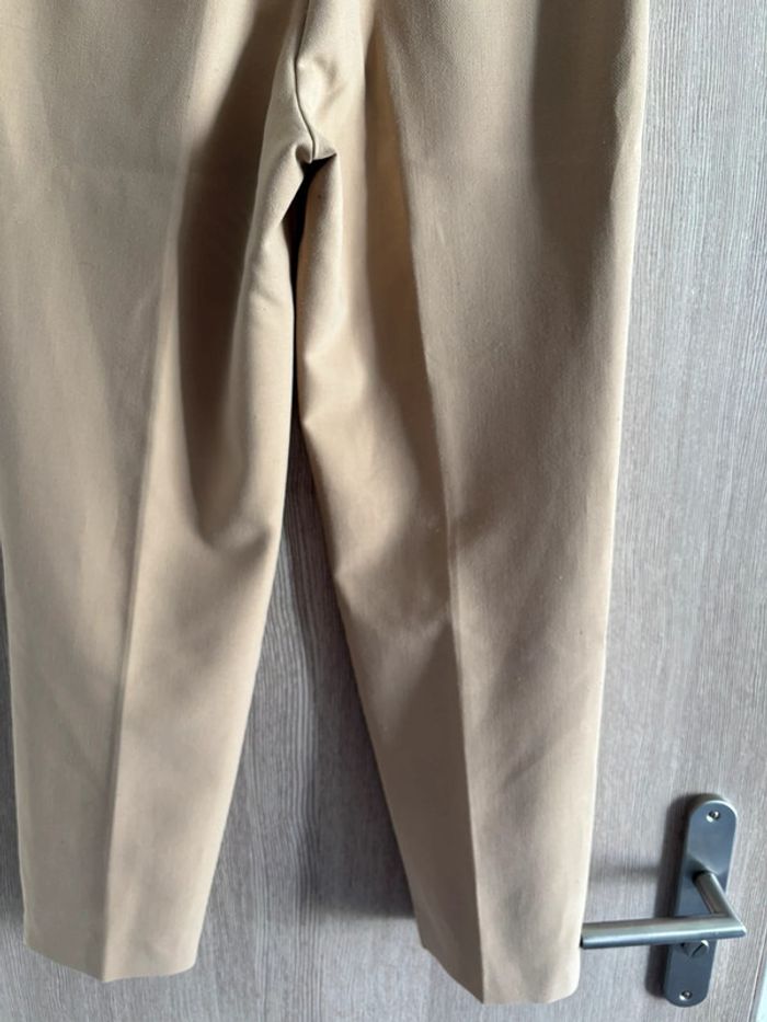 Sublime pantalon à pince 7/8eme beige - Zara - T36 - photo numéro 9