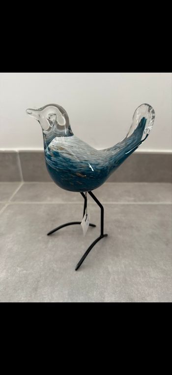Décoration Oiseau en verre