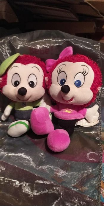 Lot de 2 peluches Niglo et Niglotte
