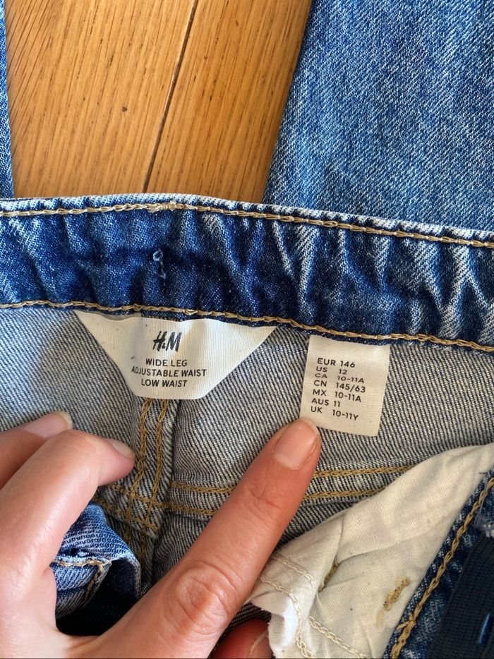 Joli jean wide leg 10-11 ans - photo numéro 2